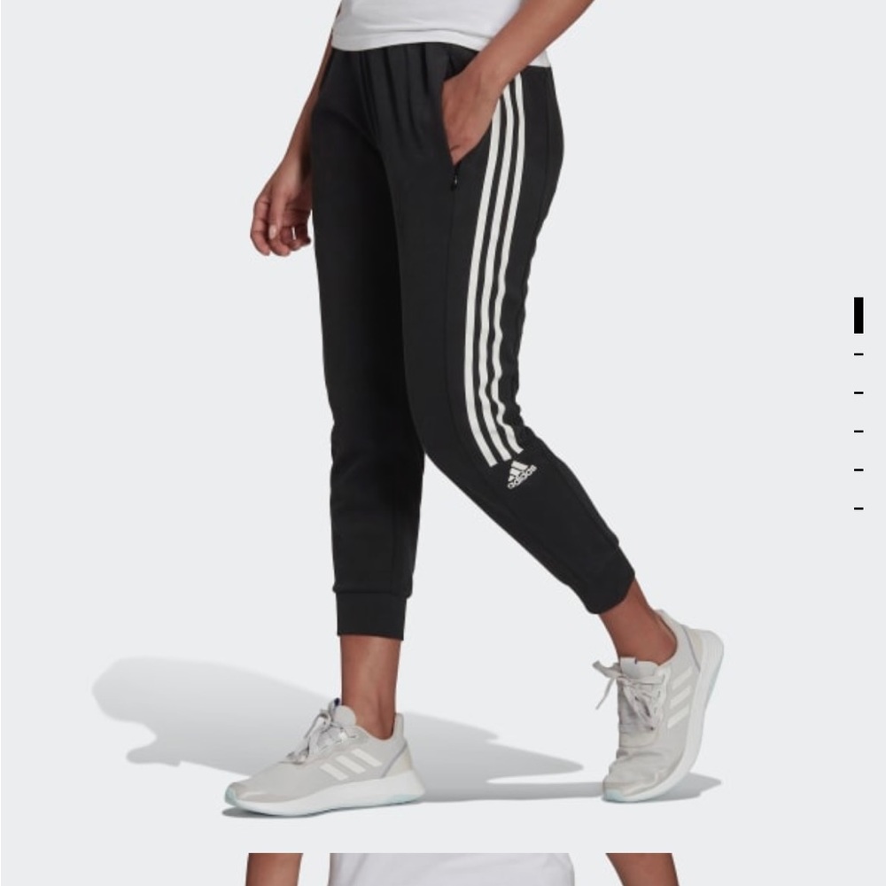 Adidas sweats in black.